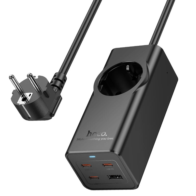 Power strip “NS9 Wisdom” PD67W 4 ports + 1 socket EU / GER