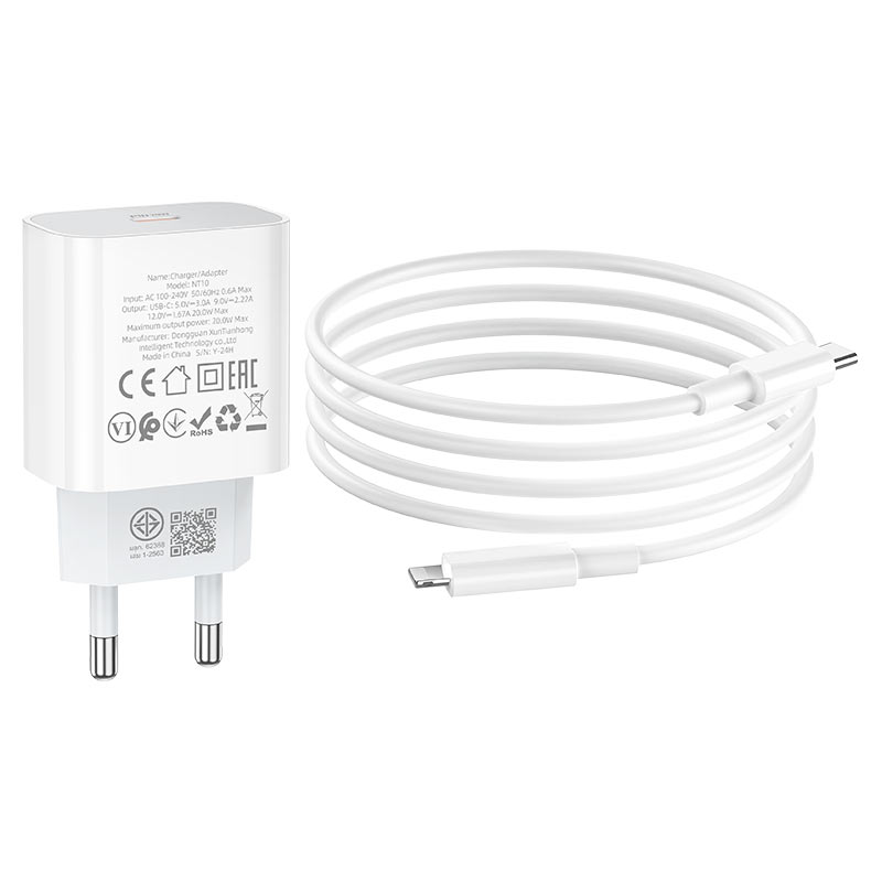 Wall charger “NT10 Source” PD20W THA cable set