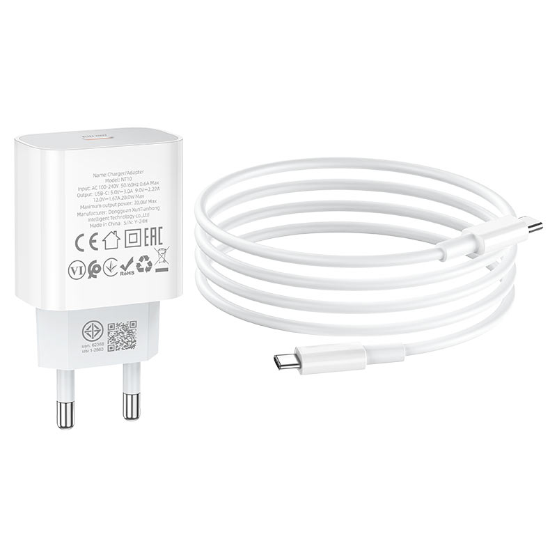 Wall charger “NT10 Source” PD20W THA cable set