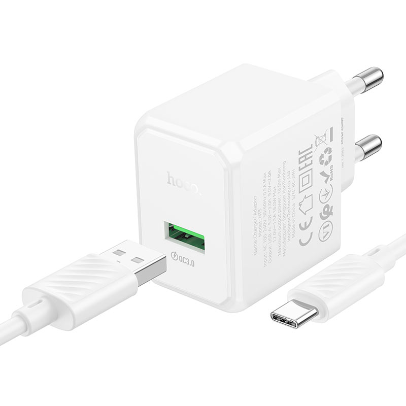 Wall charger “NT5 Superior” QC3.0 THA cable set