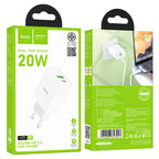 Wall charger “NT9 Maximus” PD20W + QC3.0 THA cable set