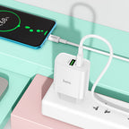 Wall charger “NT9 Maximus” PD20W + QC3.0 THA cable set