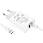 Wall charger “NT9 Maximus” PD20W + QC3.0 THA cable set