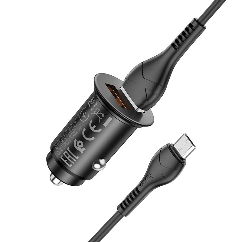Car charger “NZ1 Developer” QC3.0 set with cable
