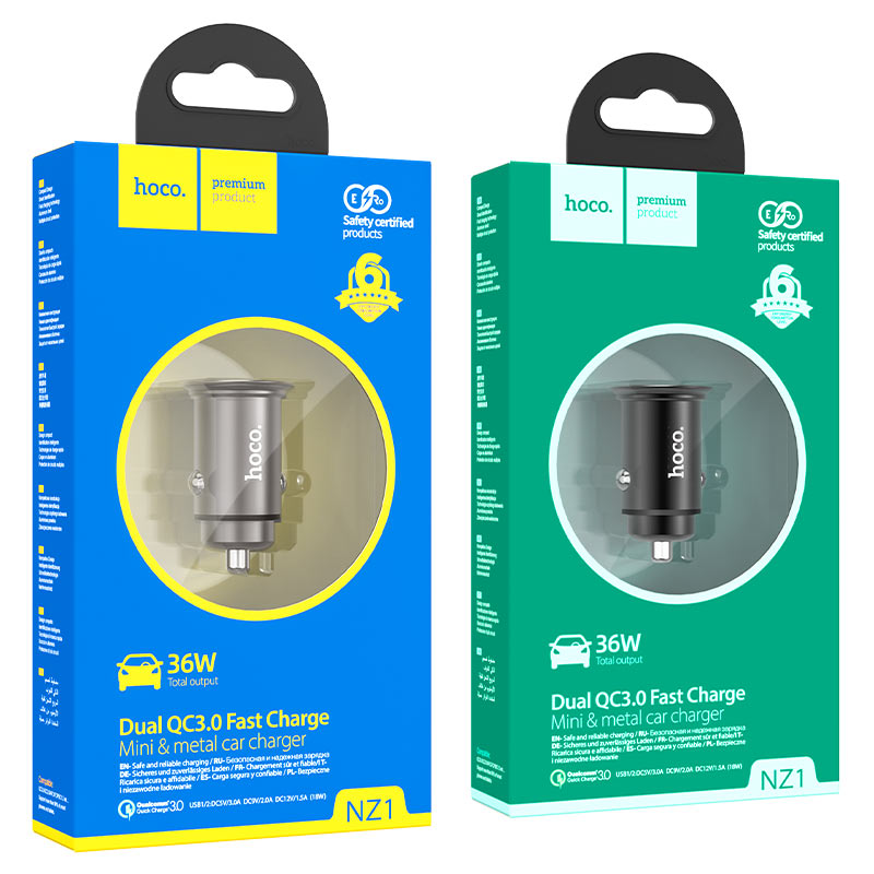 Car charger “NZ1 Developer” QC3.0 set with cable