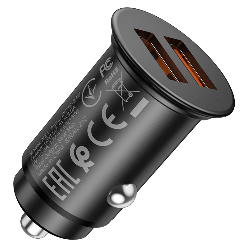 Car charger “NZ1 Developer” QC3.0 set with cable