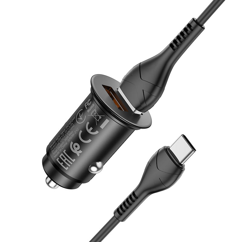 Car charger “NZ1 Developer” QC3.0 set with cable