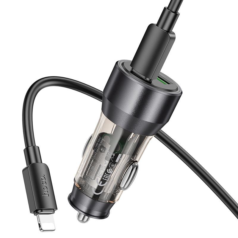 Car charger “NZ12A Action” 43W cable set