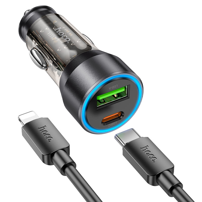 Car charger “NZ12A Action” 43W cable set