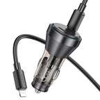 Car charger “NZ12C Graceful” 60W cable set