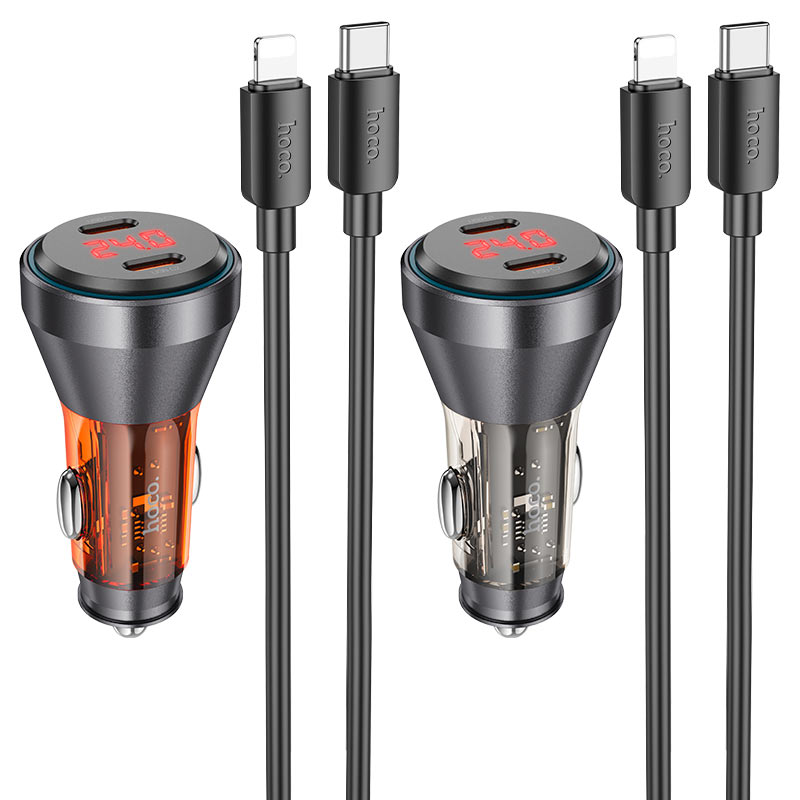 Car charger “NZ12C Graceful” 60W cable set