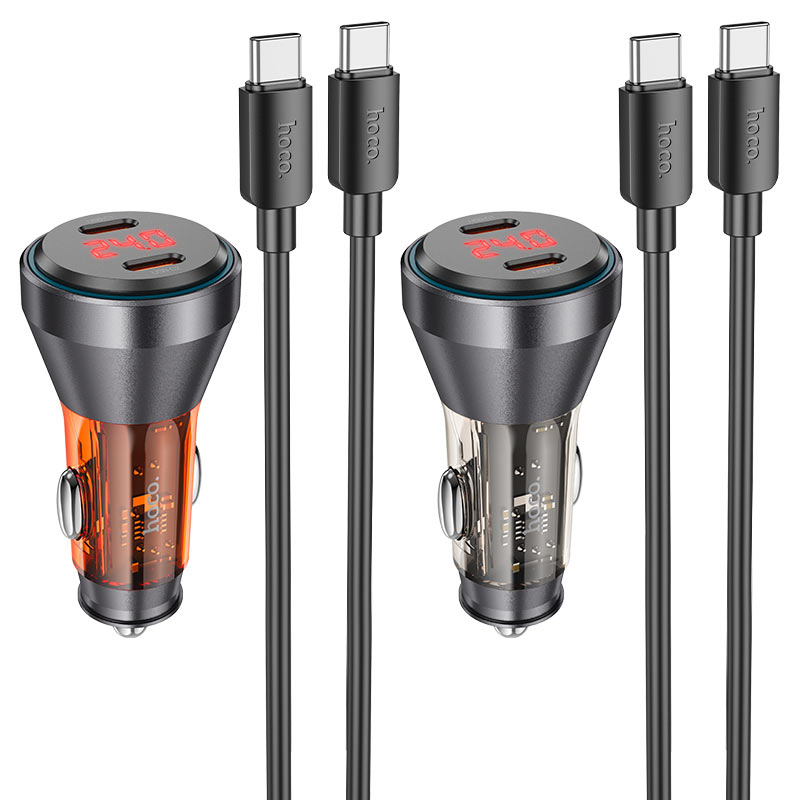 Car charger “NZ12C Graceful” 60W cable set
