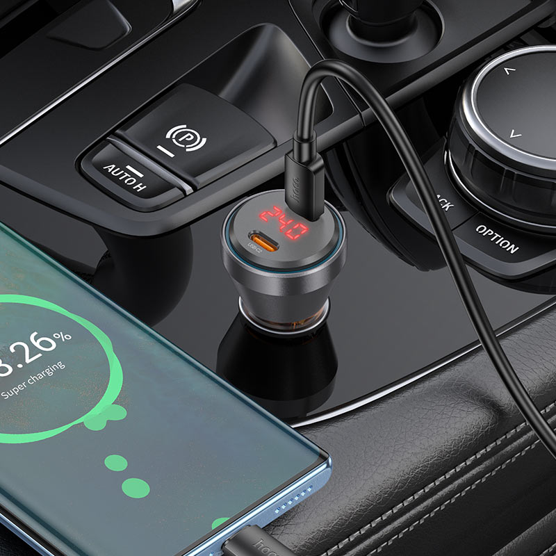 Car charger “NZ12C Graceful” 60W cable set