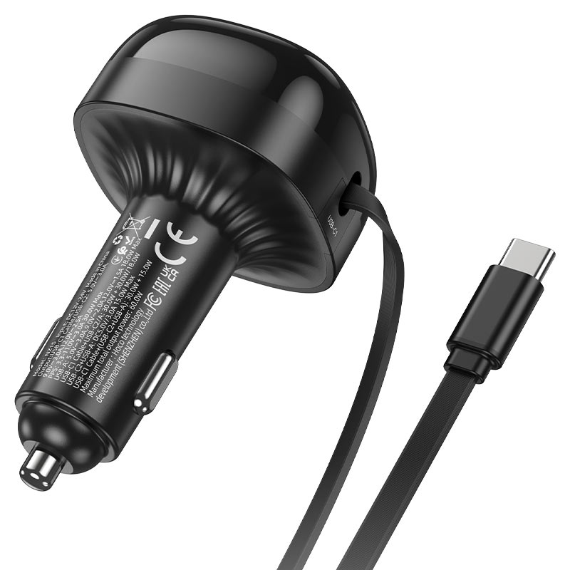 Car charger “NZ15 Unimpeded” 60W with cable
