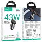 Car charger “NZ16A Rigorous” 43W cable set
