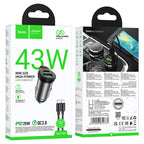 Car charger “NZ16A Rigorous” 43W cable set