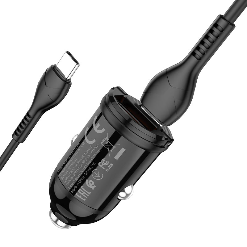 Car charger “NZ2 Link” PD30W+QC3.0 set with cable