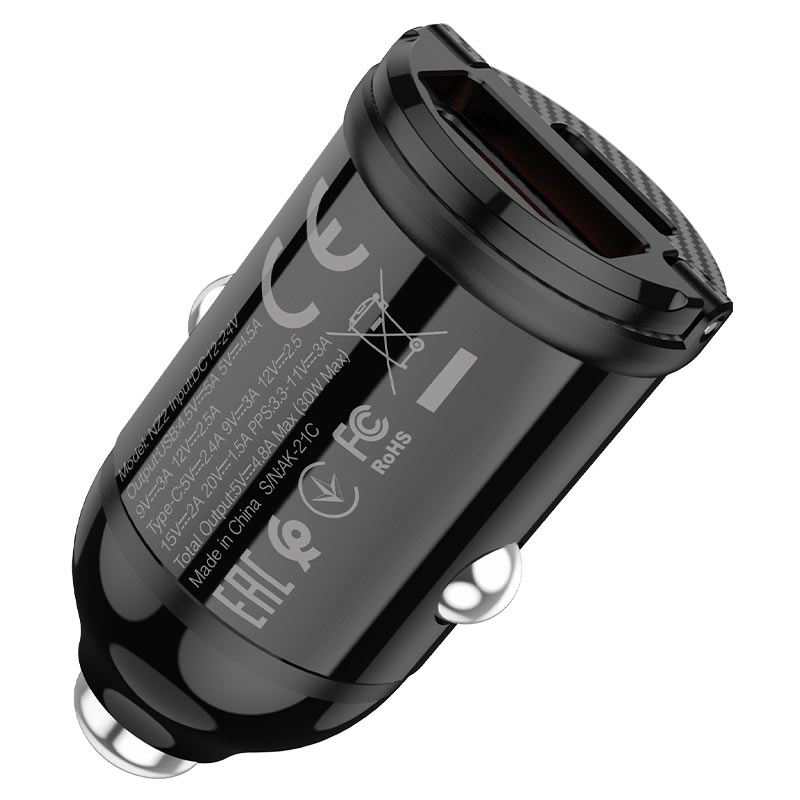 Car charger “NZ2 Link” PD30W+QC3.0 set with cable