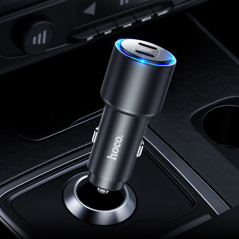 Car charger “NZ3 Clear way” PD dual port set with cable