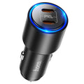 Car charger “NZ3 Clear way” PD dual port set with cable