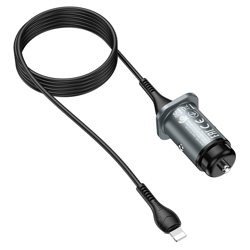 Car charger “NZ4 Wise road” dual port set with cable