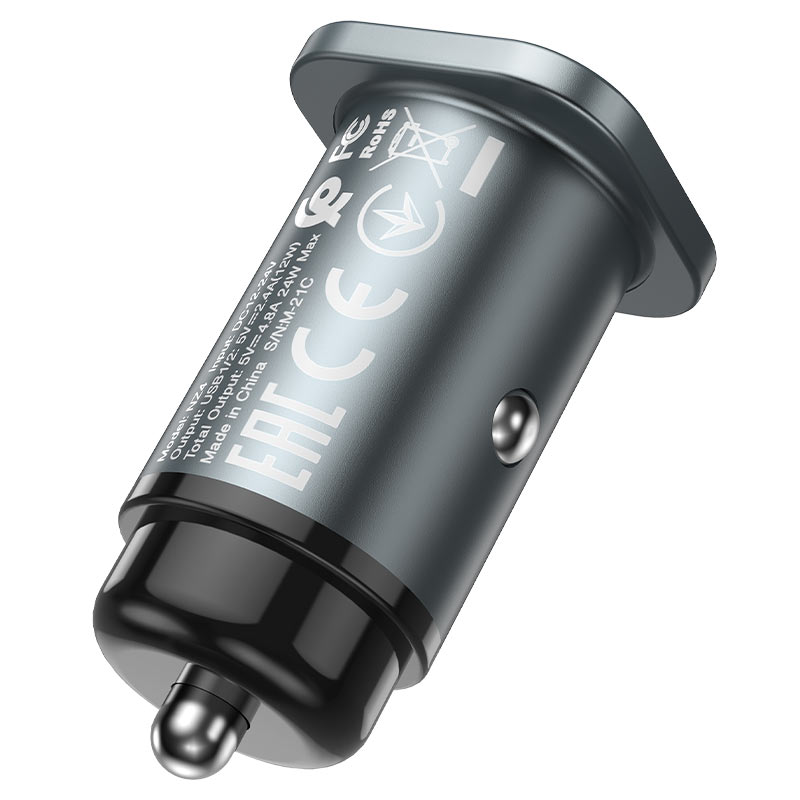 Car charger “NZ4 Wise road” dual port set with cable