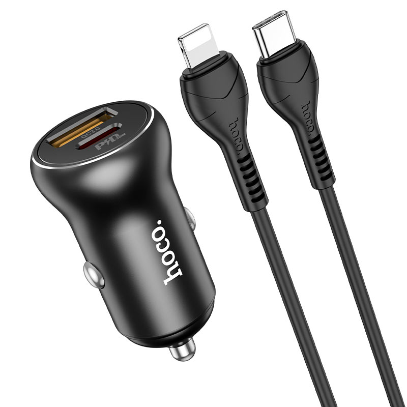 Car charger “NZ5 Smooth road” PD30W+QC3.0 set with cable