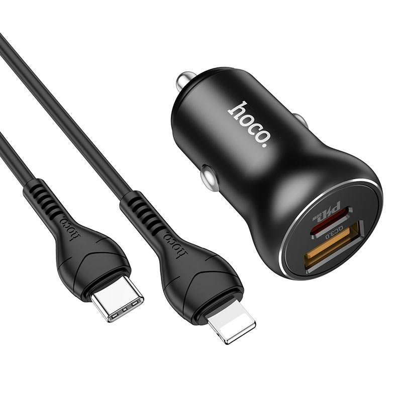 Car charger “NZ5 Smooth road” PD30W+QC3.0 set with cable