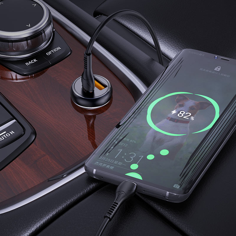 Car charger “NZ5 Smooth road” PD30W+QC3.0 set with cable