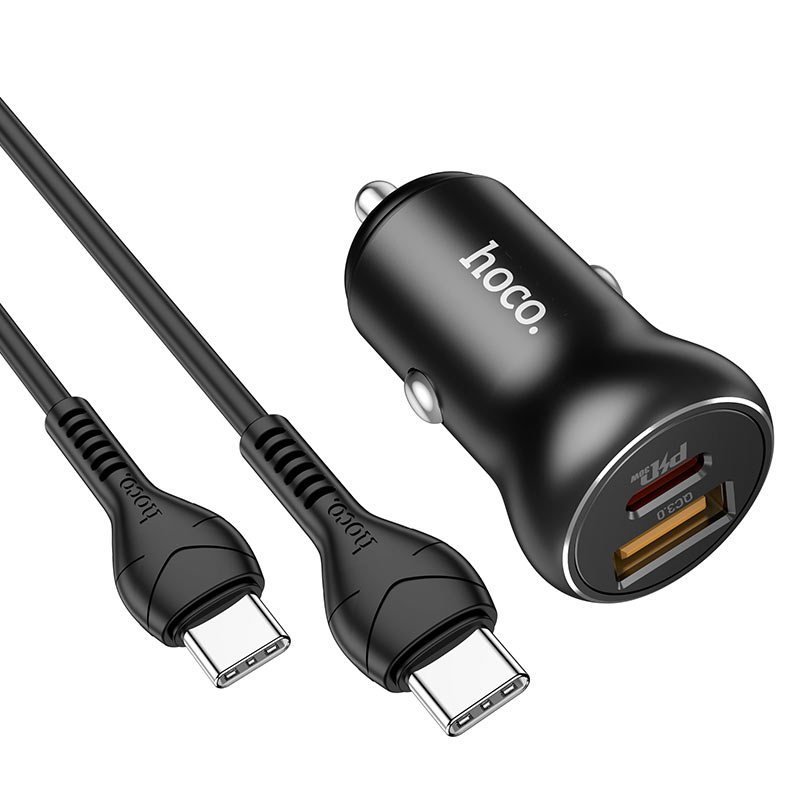 Car charger “NZ5 Smooth road” PD30W+QC3.0 set with cable