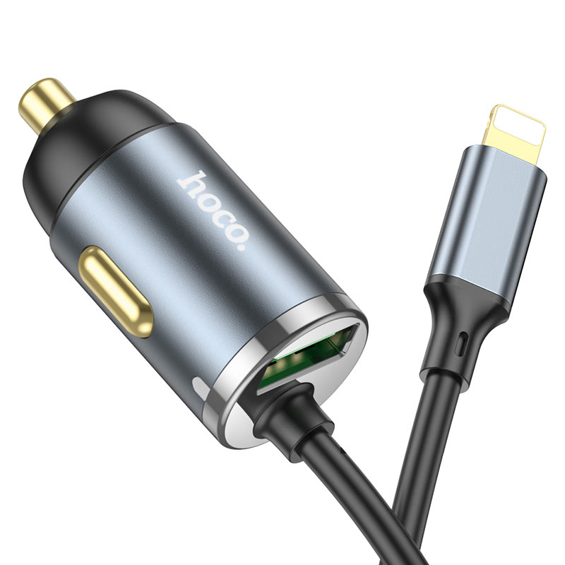 Car charger “NZ7” PD20W + QC3.0 with built-in cable