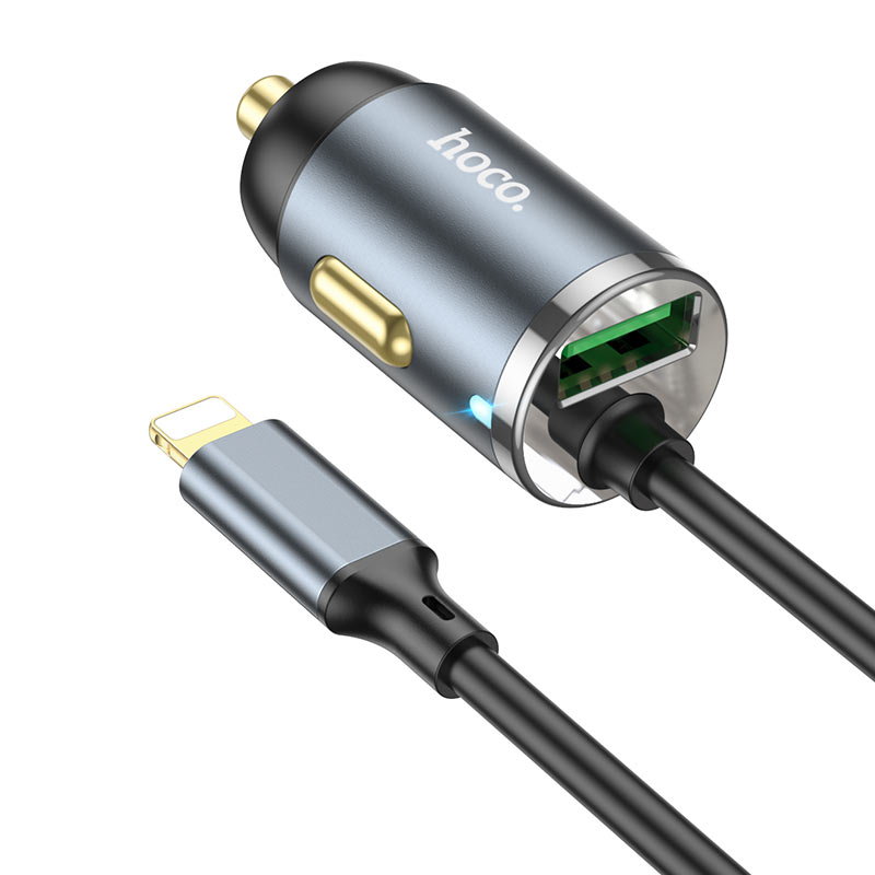 Car charger “NZ7” PD20W + QC3.0 with built-in cable
