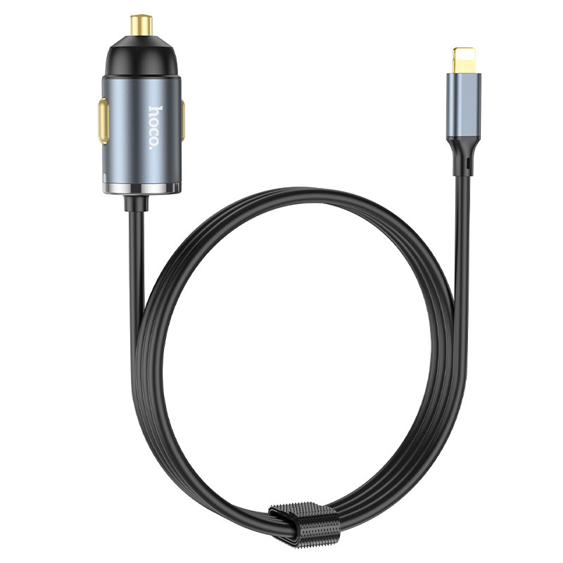 Car charger “NZ7” PD20W + QC3.0 with built-in cable