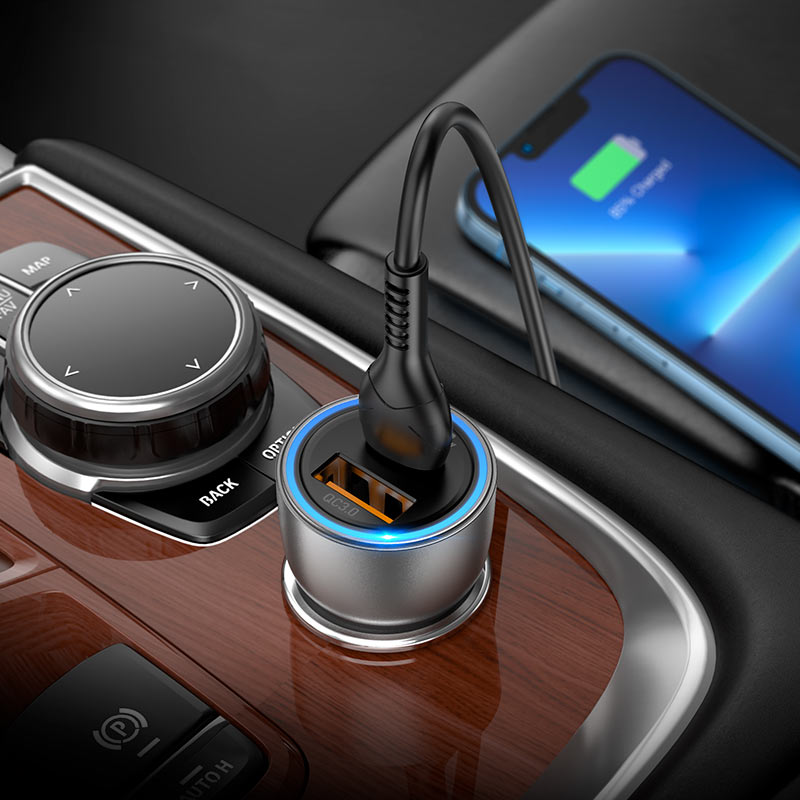 Car charger “NZ8 Sprinter” 43W cable set