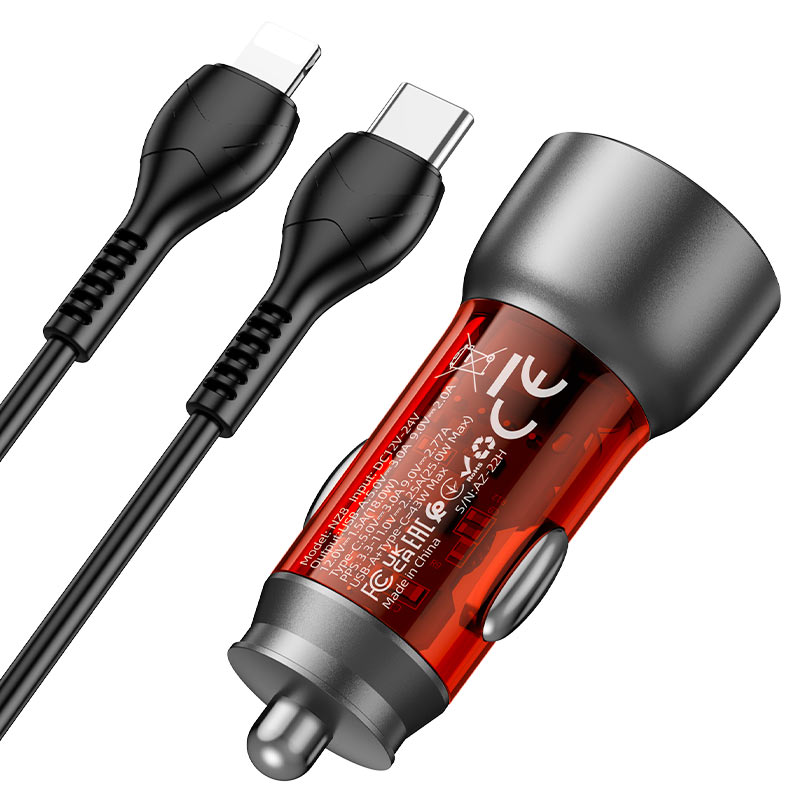 Car charger “NZ8 Sprinter” 43W cable set