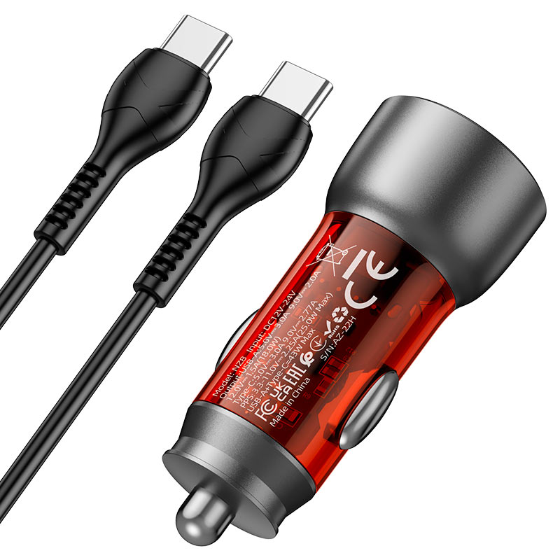 Car charger “NZ8 Sprinter” 43W cable set