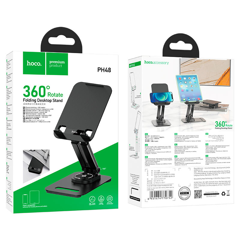 Tabletop holder “PH48 Fun” rotating desktop stand