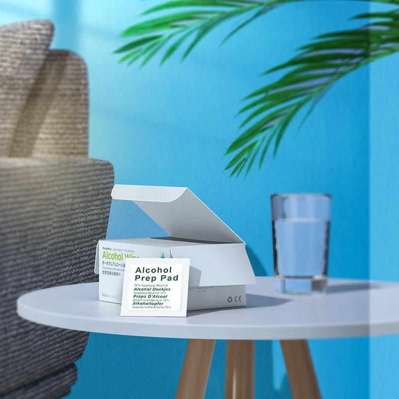 Portable alcohol disinfection cotton wipes