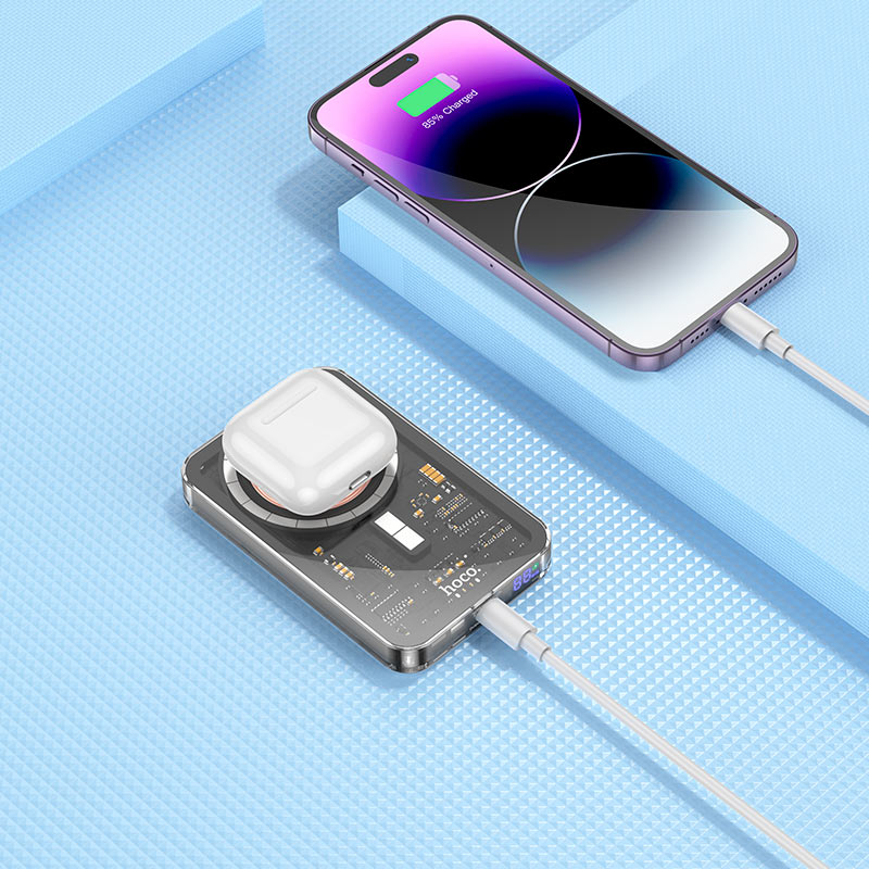 Power bank “Q14 Ice Crystal” PD20W + QC3.0 wireless charging 5000mAh