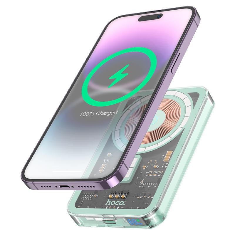 Power bank “Q14 Ice Crystal” PD20W + QC3.0 wireless charging 5000mAh