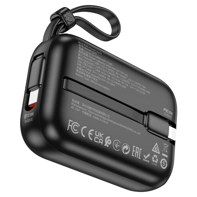 Power bank “Q20 Fountain” 22.5W 10000mAh