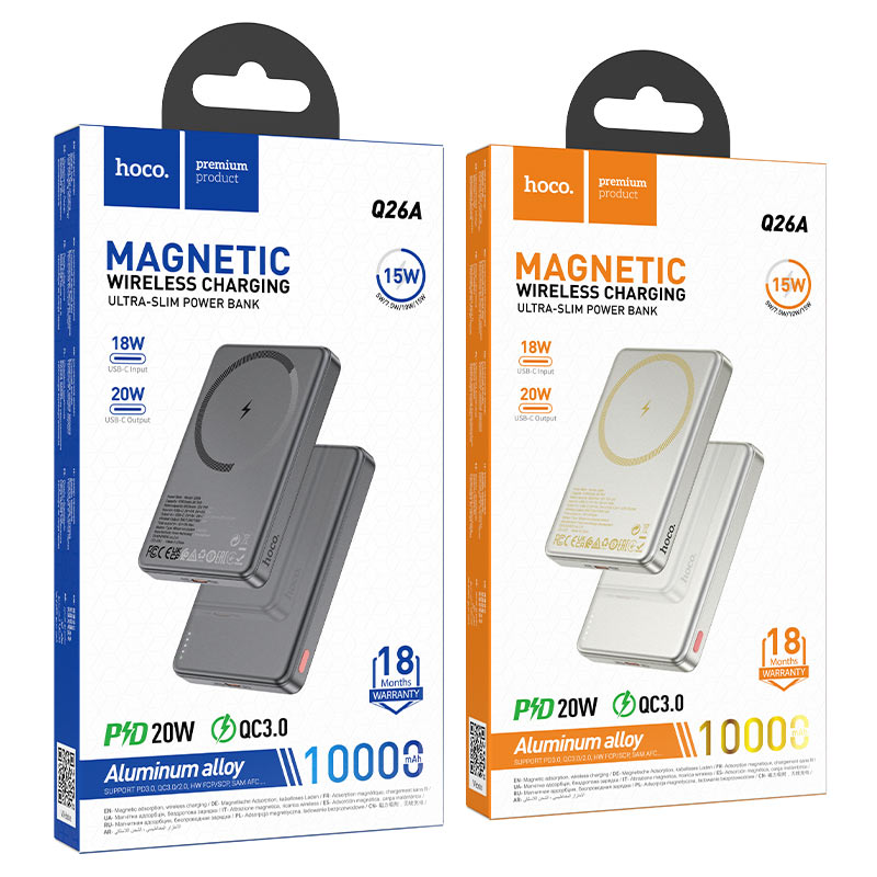Power bank “Q26A Joy” PD20W wireless charging 10000mAh