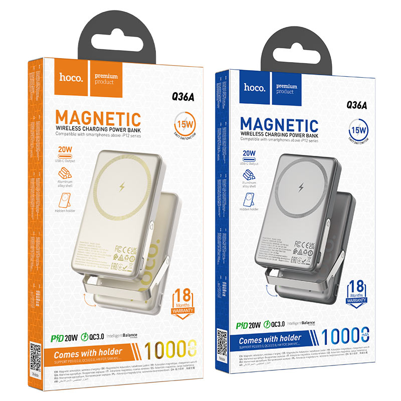 Power bank “Q36A Sunlight” PD20W wireless charging 10000mAh