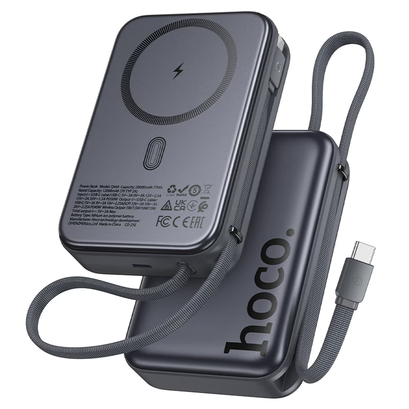Power bank “Q44A Origen” PD45W wireless charging 20000mAh