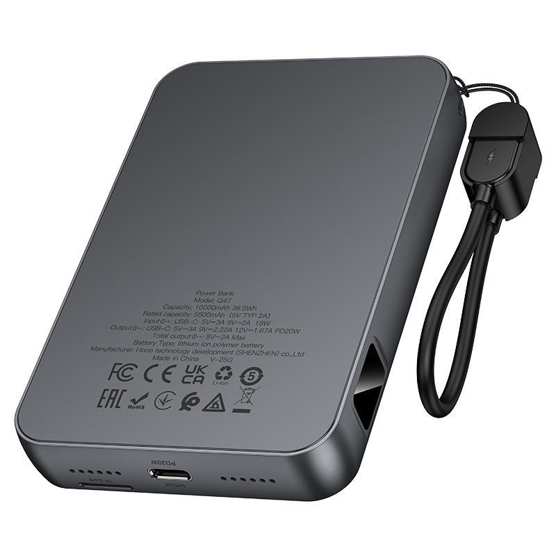 Power bank “Q47 Shine” PD20W 10000mAh with game console