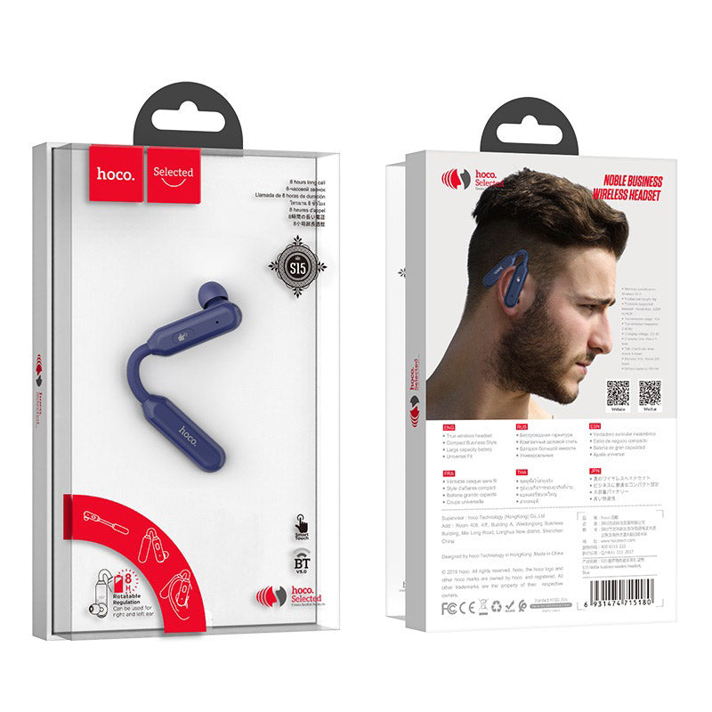 Wireless headset “S15 Noble” earphone with mic