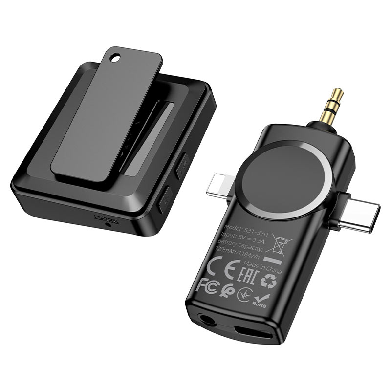 Microphone “S31 Stream” wireless with 3-in-1 receiver