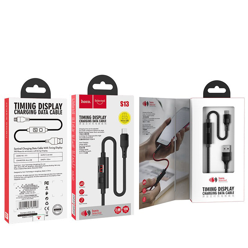 Cable USB to Micro-USB “S13 Central control” charging data sync with timer