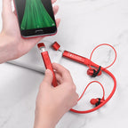 Wireless earphones “S18 Glamor” charging data cable