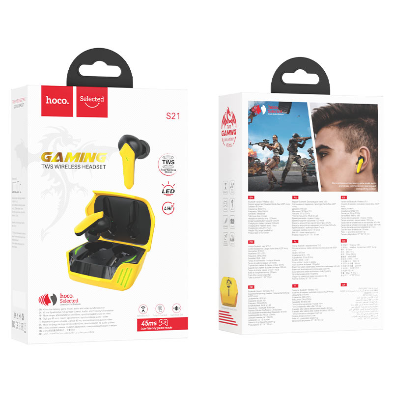 Gaming wireless headset “S21 Magic shadow” with charging case
